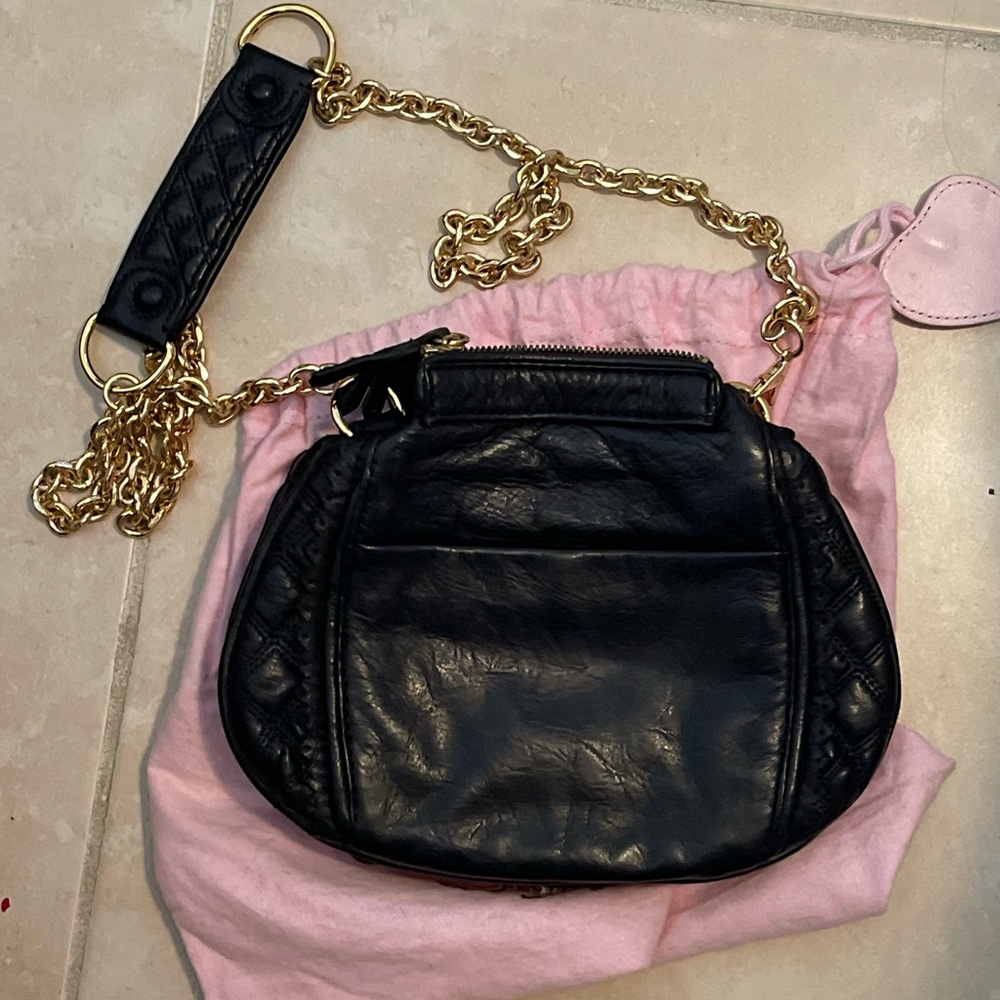 Leather juicy chain bag black - Picture 2 of 2